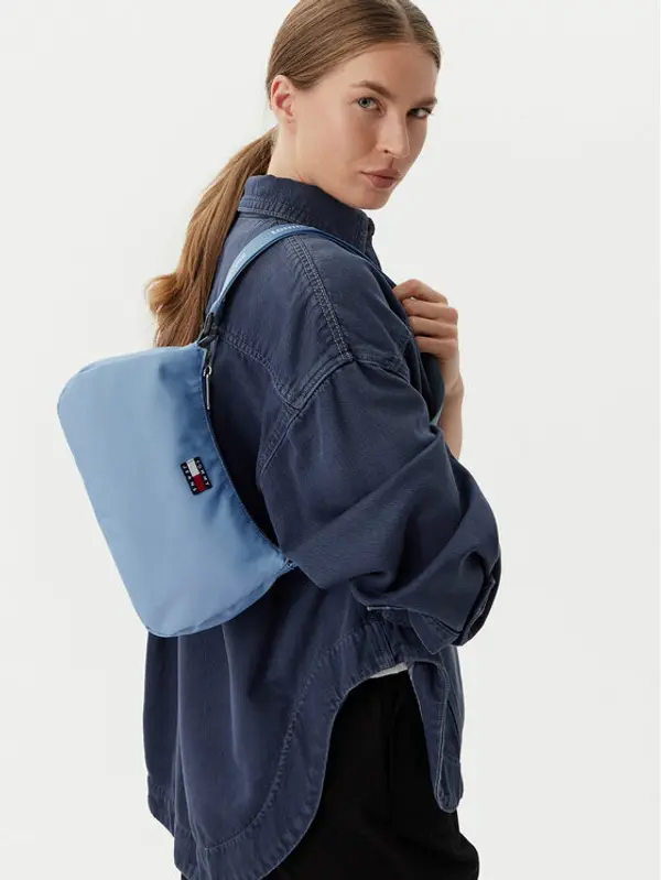 Tommy Jeans Tommy Jeans Torbica Tjw Ess Daily Shoulder Bag AW0AW18768 Svijetlo plava