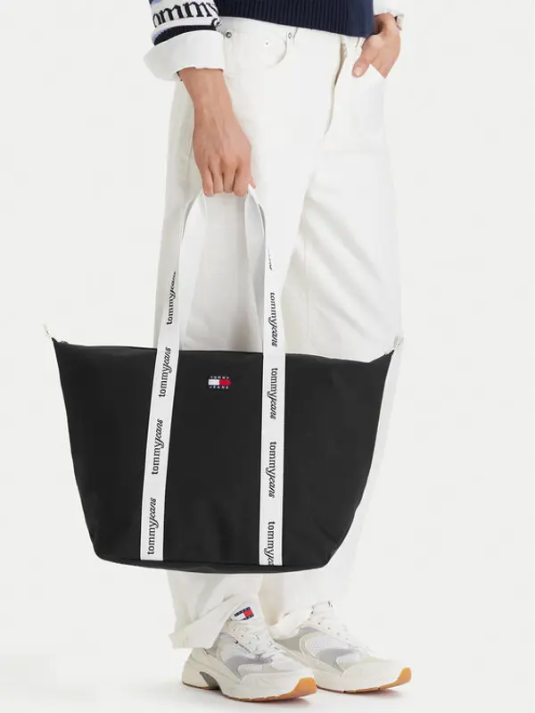 Tommy Jeans Tommy Jeans Torbica Tjw Ess Daily Tote AW0AW18461 Crna