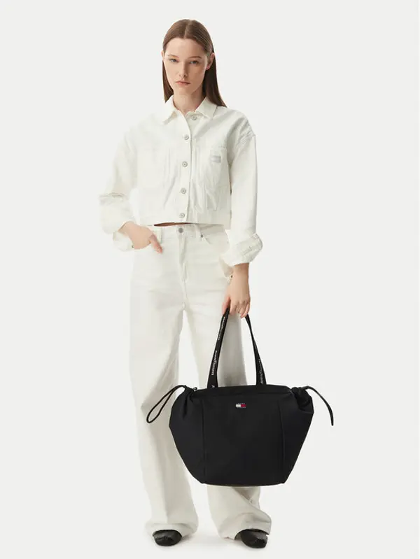 Tommy Jeans Tommy Jeans Torbica Tjw Ess Daily Tote AW0AW18771 Crna