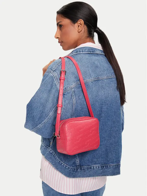 Tommy Jeans Tommy Jeans Torbica Tjw Must Aop Camera Bag AW0AW17865 Tamnocrvena