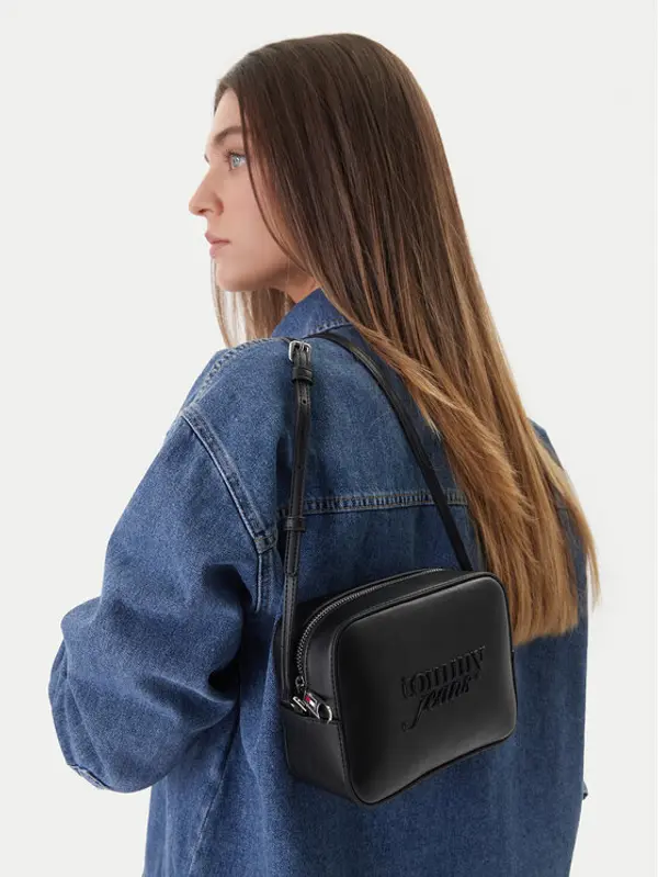 Tommy Jeans Tommy Jeans Torbica Tjw Must Camera Bag AW0AW18451 Crna