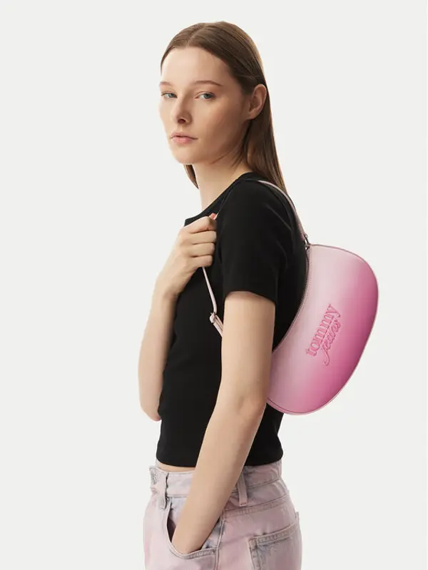 Tommy Jeans Tommy Jeans Torbica Tjw Must Degrade Shoulder Bag AW0AW18774 Svijetlo roza