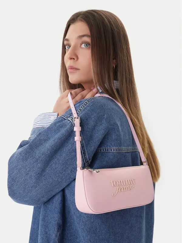Tommy Jeans Tommy Jeans Torbica Tjw Must Shoulder Bag AW0AW18449 Ružičasta