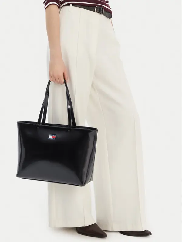 Tommy Jeans Tommy Jeans Torbica Tjw Must Tote AW0AW18069 Crna