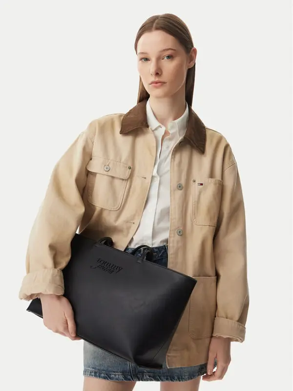 Tommy Jeans Tommy Jeans Torbica Tjw Must Tote AW0AW18772 Crna