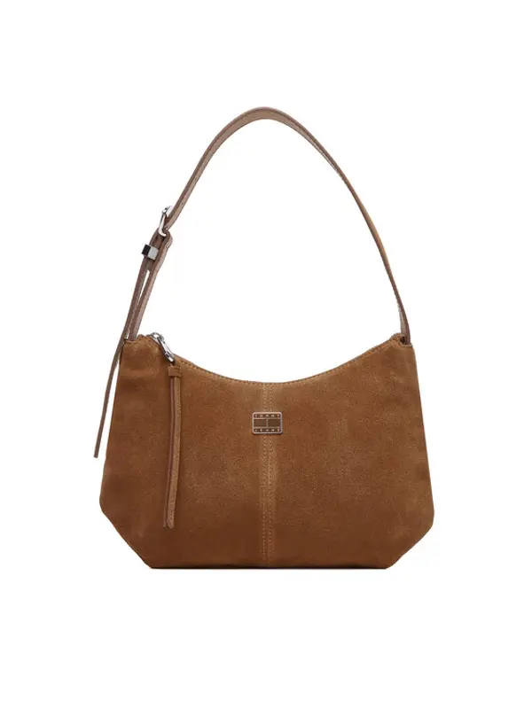 Tommy Jeans Tommy Jeans Torbica Tjw Slouchy Suede Shoulder Bag AW0AW18859 Smeđa