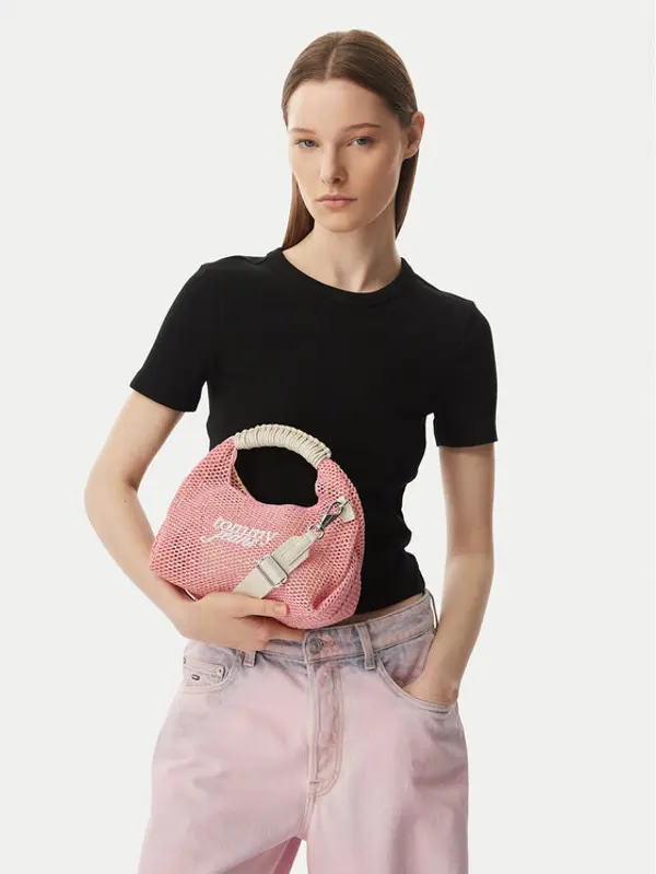 Tommy Jeans Tommy Jeans Torbica Tjw Summer Crochet Crossover AW0AW18779 Svijetlo roza