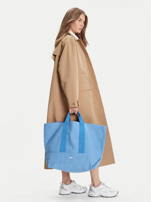 Tommy Jeans Tommy Jeans Torbica Tjw Tote Edition Canvas AW0AW17542 Plava