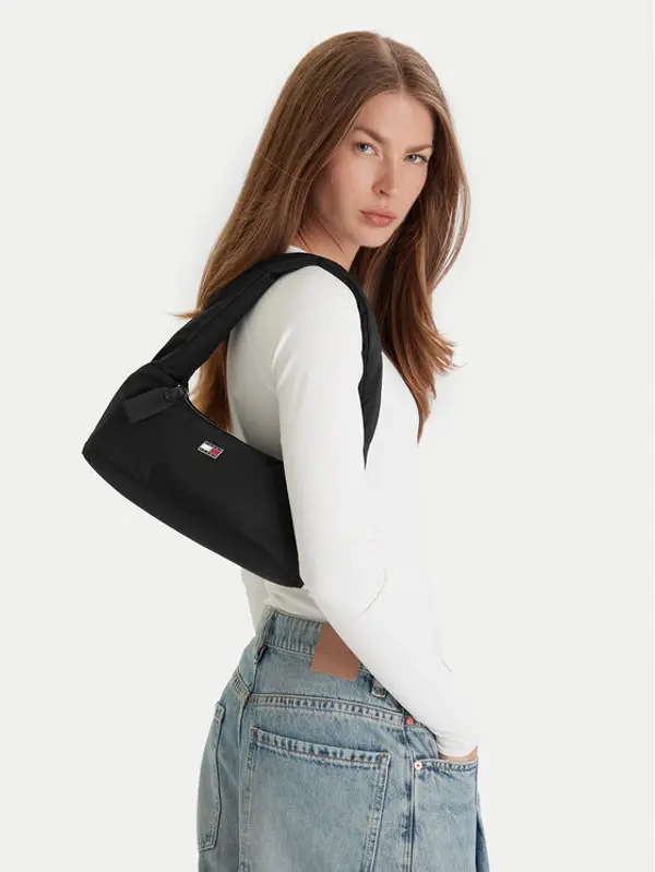Tommy Jeans Tommy Jeans Torbica Tjw Urban Nylon Shoulder Bag AW0AW17886 Crna