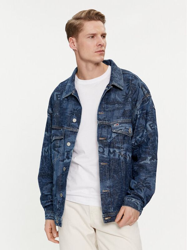 Tommy Jeans Tommy Jeans Traper jakna Aiden DM0DM18971 Plava Oversize