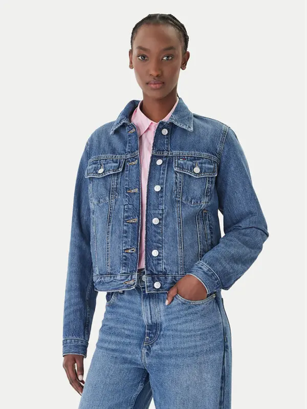 Tommy Jeans Tommy Jeans Traper jakna Classic DW0DW22988 Plava Regular Fit