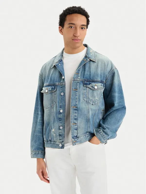 Tommy Jeans Tommy Jeans Traper jakna DM0DM22472 Plava Regular Fit