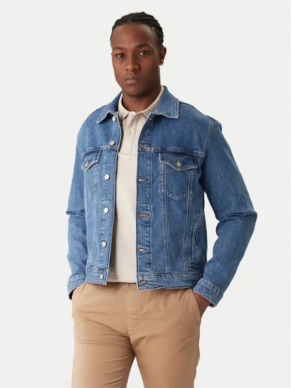 Tommy Jeans Tommy Jeans Traper jakna DM0DM22635 Plava Regular Fit