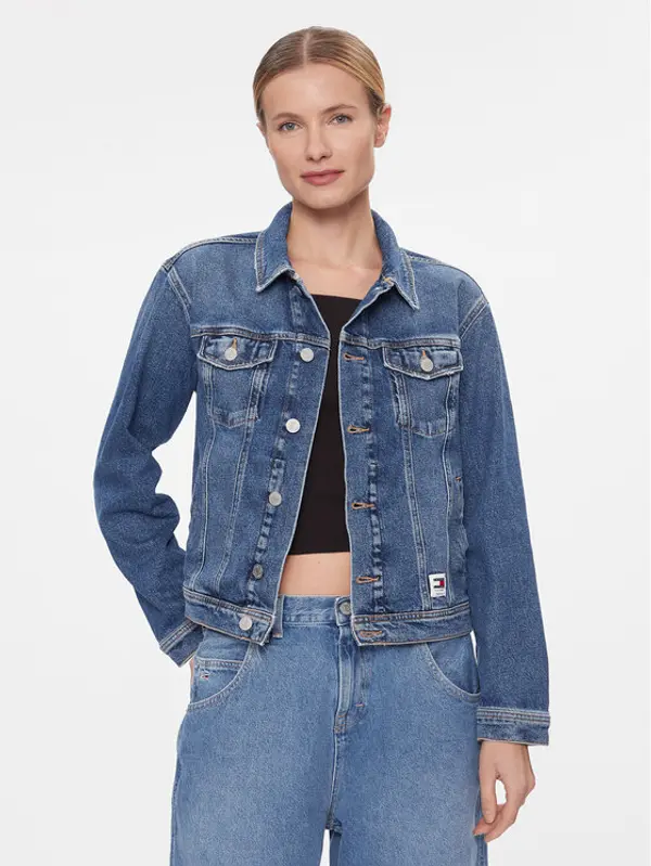 Tommy Jeans Tommy Jeans Traper jakna DW0DW16986 Plava Mom Fit
