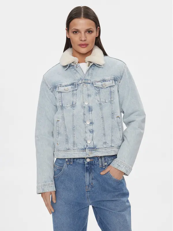 Tommy Jeans Tommy Jeans Traper jakna DW0DW16991 Plava Regular Fit