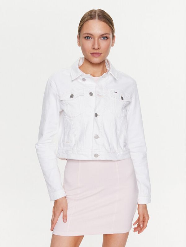 Tommy Jeans Tommy Jeans Traper jakna Izzie DW0DW15615 Bijela Regular Fit
