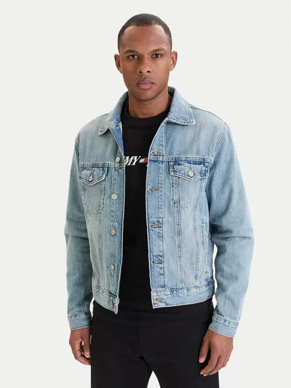 Tommy Jeans Tommy Jeans Traper jakna Ryan DM0DM23002 Svijetloplava Regular Fit