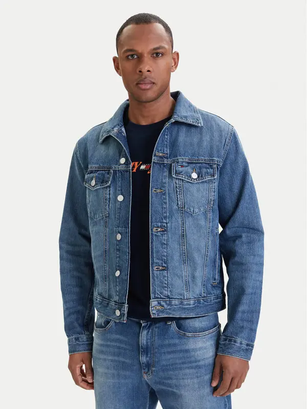 Tommy Jeans Tommy Jeans Traper jakna Ryan DM0DM23003 Plava Regular Fit