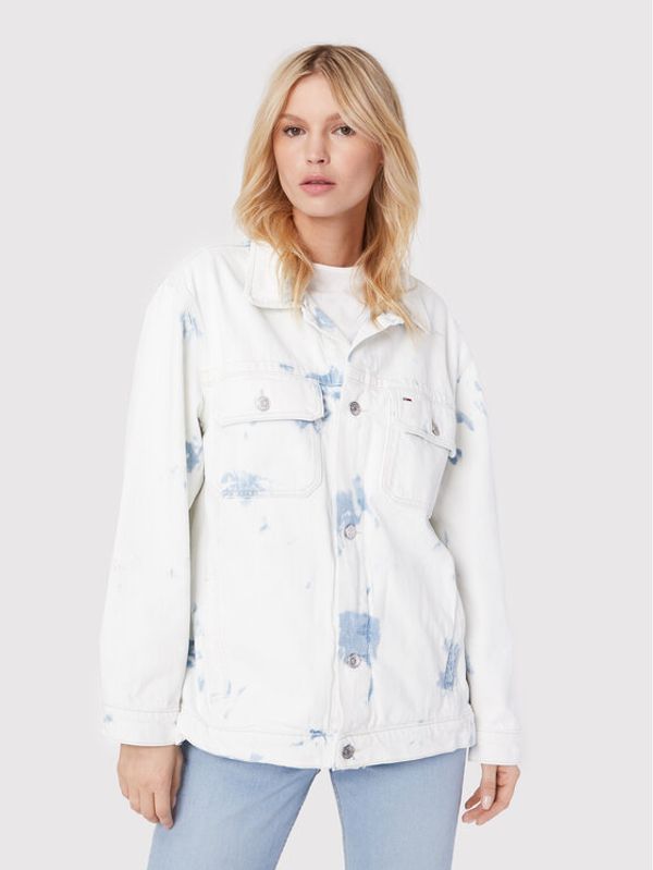 Tommy Jeans Tommy Jeans Traper jakna Tjw DW0DW12415 Bijela Oversize