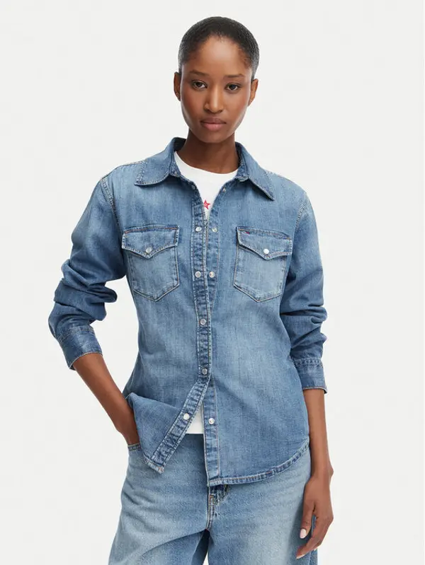 Tommy Jeans Tommy Jeans traper košulja DW0DW23486 Plava Regular Fit
