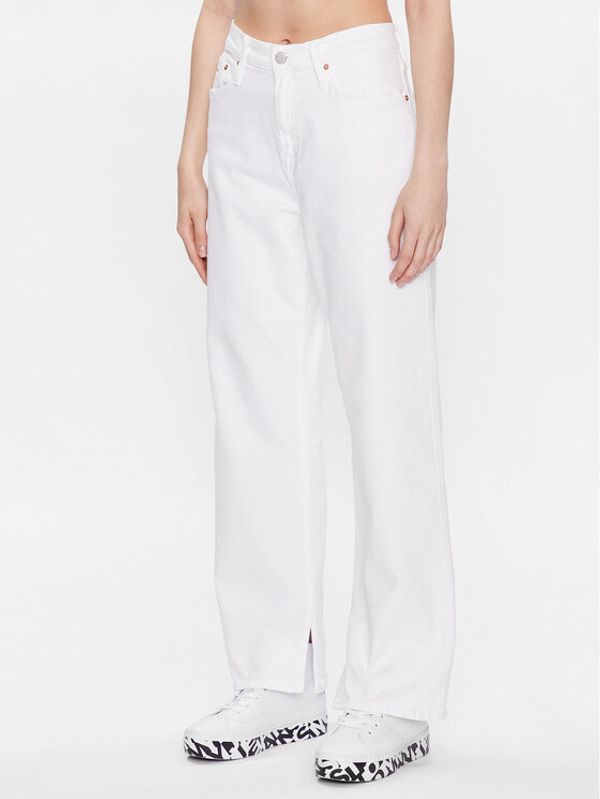 Tommy Jeans Tommy Jeans Traperice Betsy DW0DW15520 Bijela Loose Fit