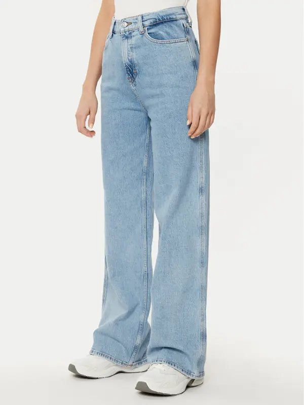 Tommy Jeans Tommy Jeans Traperice Claire DW0DW19558 Plava Wide Leg