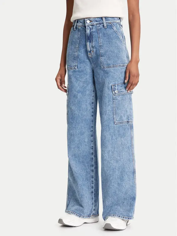 Tommy Jeans Tommy Jeans Traperice Claire DW0DW20479 Plava Wide Leg