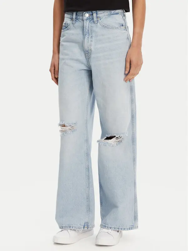 Tommy Jeans Tommy Jeans Traperice Claire DW0DW21281 Plava Wide Leg