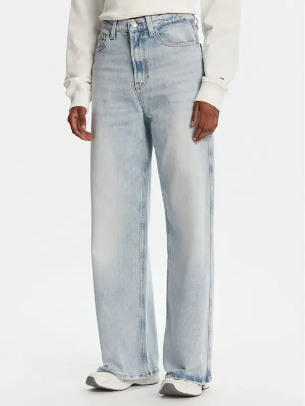 Tommy Jeans Tommy Jeans Traperice Claire DW0DW21291 Plava Wide Leg