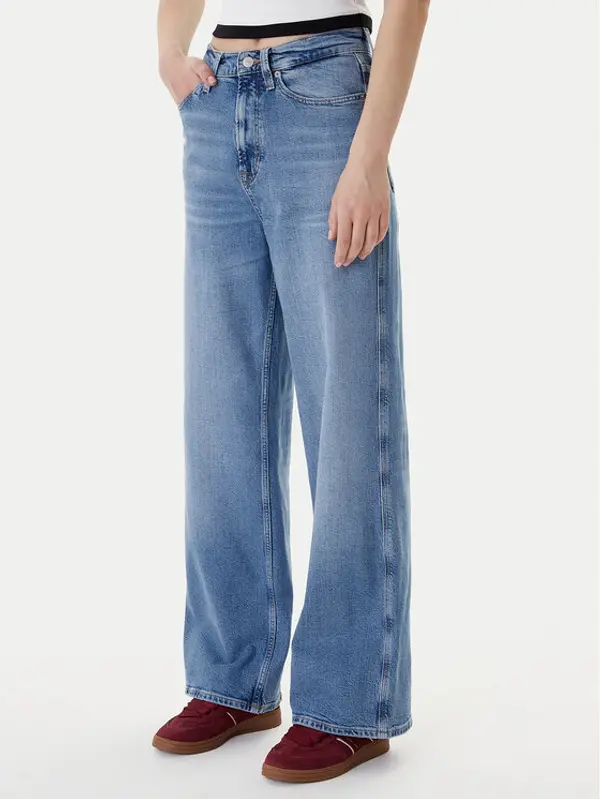 Tommy Jeans Tommy Jeans Traperice Claire DW0DW21985 Plava Wide Leg