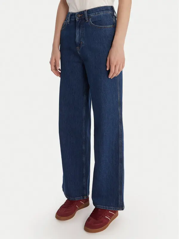 Tommy Jeans Tommy Jeans Traperice Claire DW0DW22438 Tamnoplava Wide Leg