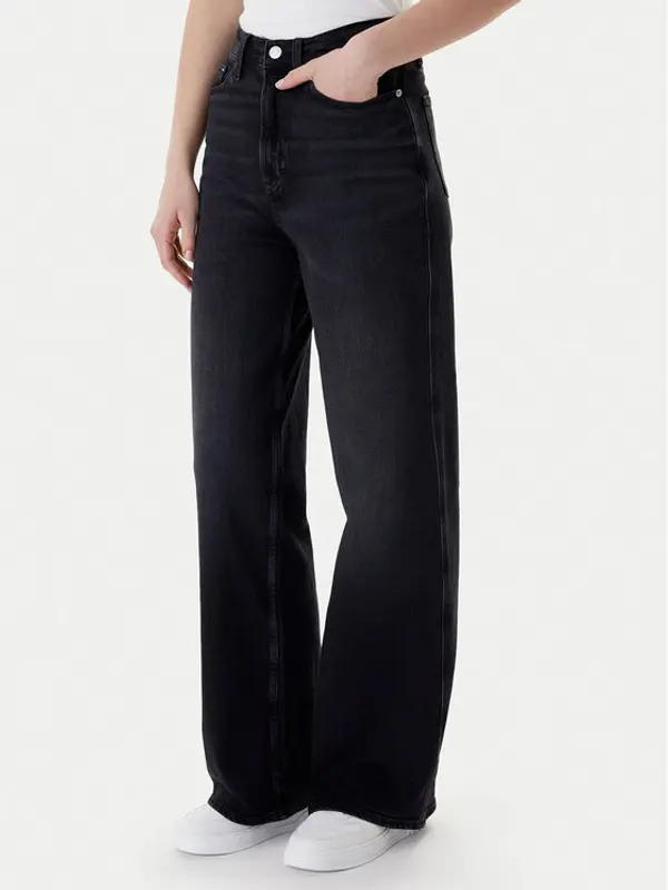 Tommy Jeans Tommy Jeans Traperice Claire DW0DW22453 Crna Wide Leg