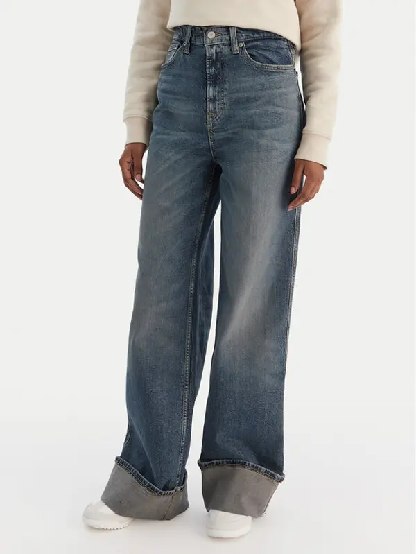 Tommy Jeans Tommy Jeans Traperice Claire DW0DW22629 Tamnoplava Wide Leg