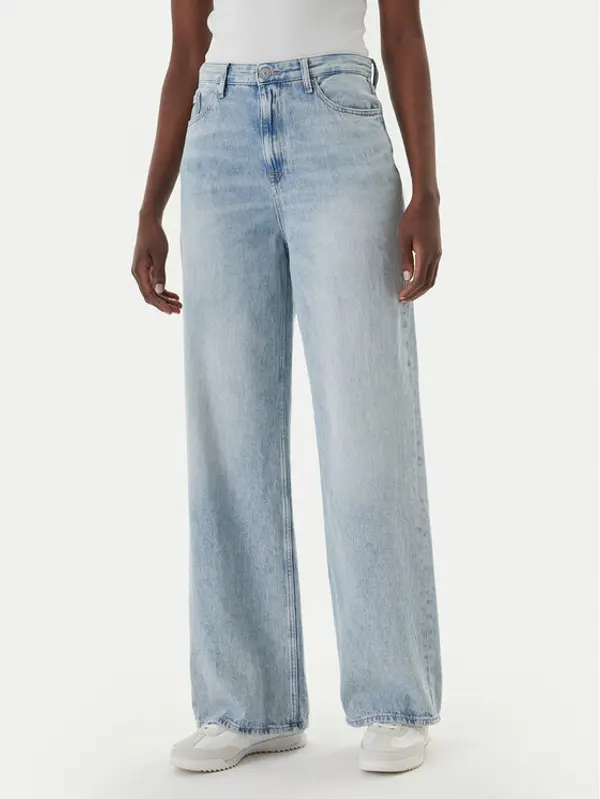 Tommy Jeans Tommy Jeans Traperice Claire DW0DW22659 Plava Wide Leg
