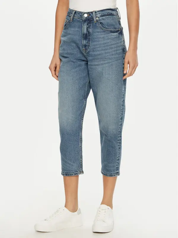 Tommy Jeans Tommy Jeans Traperice DW0DW19768 Plava Mom Fit