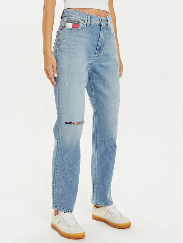 Tommy Jeans Tommy Jeans Traperice DW0DW19934 Plava Straight Fit