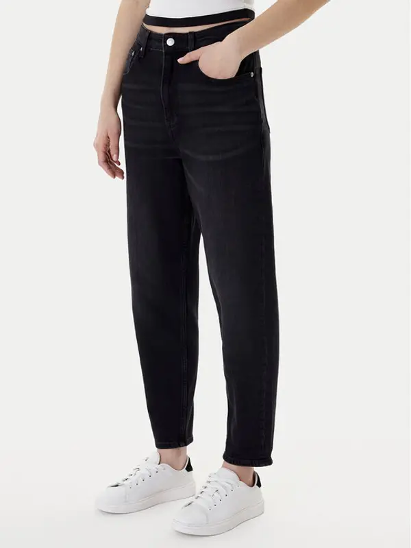 Tommy Jeans Tommy Jeans Traperice DW0DW22442 Crna Mom Fit