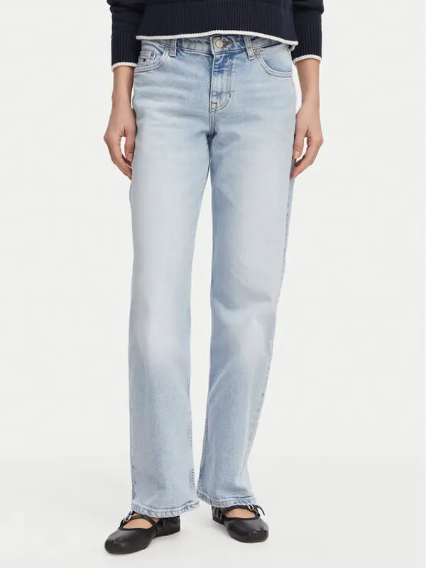 Tommy Jeans Tommy Jeans Traperice DW0DW23047 Svijetlo plava Straight Fit