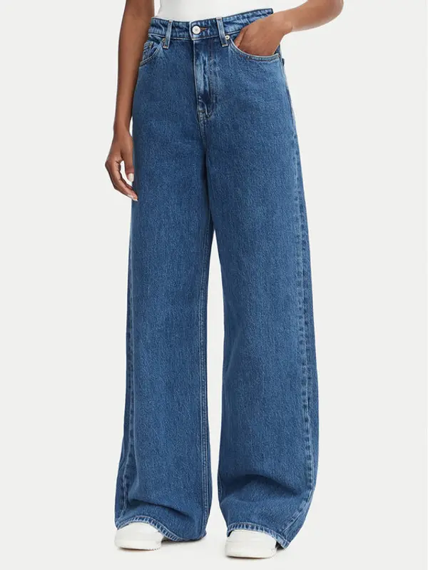 Tommy Jeans Tommy Jeans Traperice DW0DW23069 Plava Wide Leg
