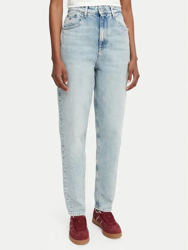 Tommy Jeans Tommy Jeans Traperice DW0DW23089 Svijetlo plava Mom Fit