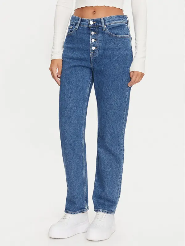Tommy Jeans Tommy Jeans Traperice Izzie DW0DW19536 Plava Slim Fit