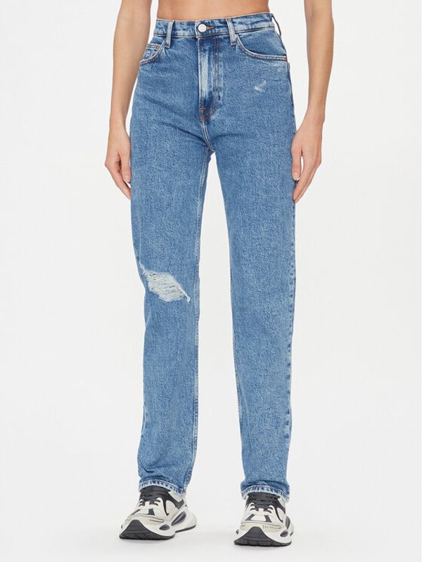 Tommy Jeans Tommy Jeans Traperice Julie DW0DW16675 Plava Straight Fit