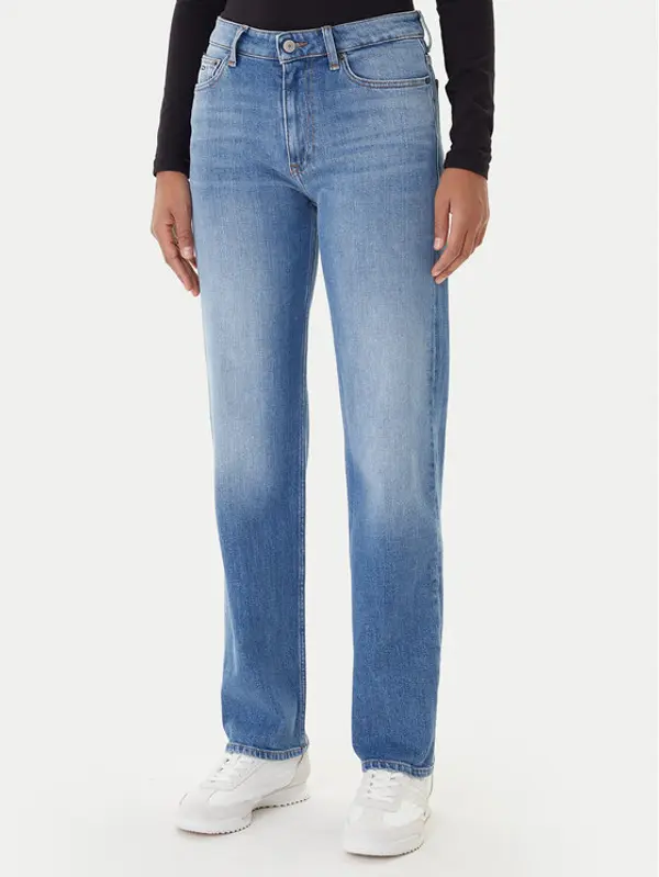 Tommy Jeans Tommy Jeans Traperice Kira DW0DW21797 Plava Straight Fit