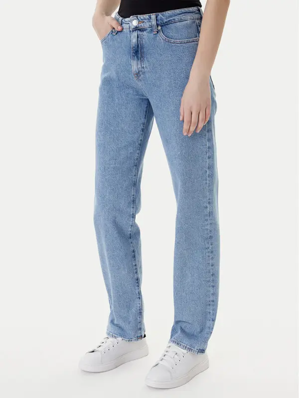 Tommy Jeans Tommy Jeans Traperice Kira DW0DW22426 Plava Straight Fit