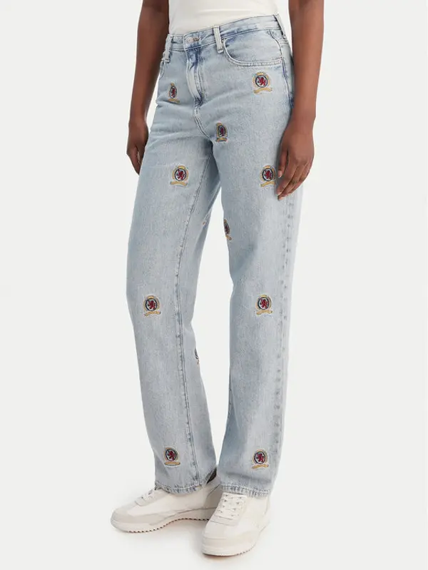 Tommy Jeans Tommy Jeans Traperice Kira DW0DW22680 Plava Straight Fit