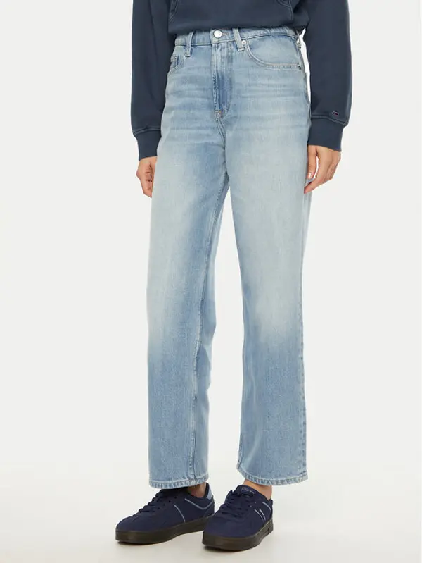 Tommy Jeans Tommy Jeans Traperice Layla DW0DW19581 Plava Straight Fit