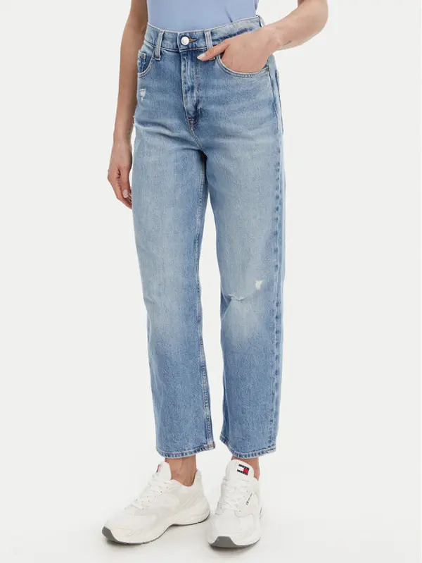 Tommy Jeans Tommy Jeans Traperice Layla DW0DW20013 Plava Slim Fit