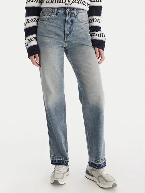 Tommy Jeans Tommy Jeans Traperice Layla DW0DW20480 Plava Straight Fit