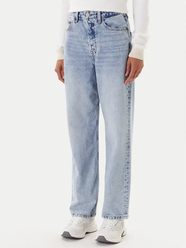 Tommy Jeans Tommy Jeans Traperice Layla DW0DW20498 Plava Straight Fit