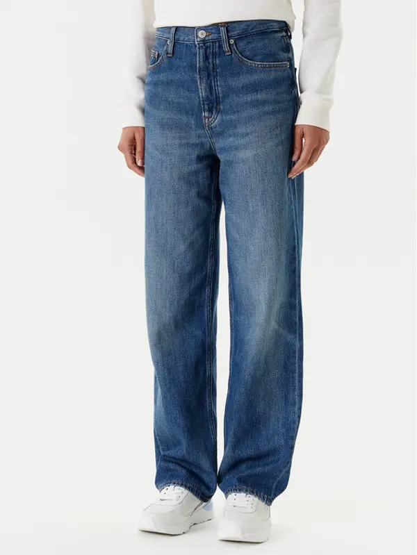 Tommy Jeans Tommy Jeans Traperice Layla DW0DW20512 Tamnoplava Straight Fit